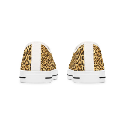 Leopard Print 'Wild' Women's Low Top Sneakers