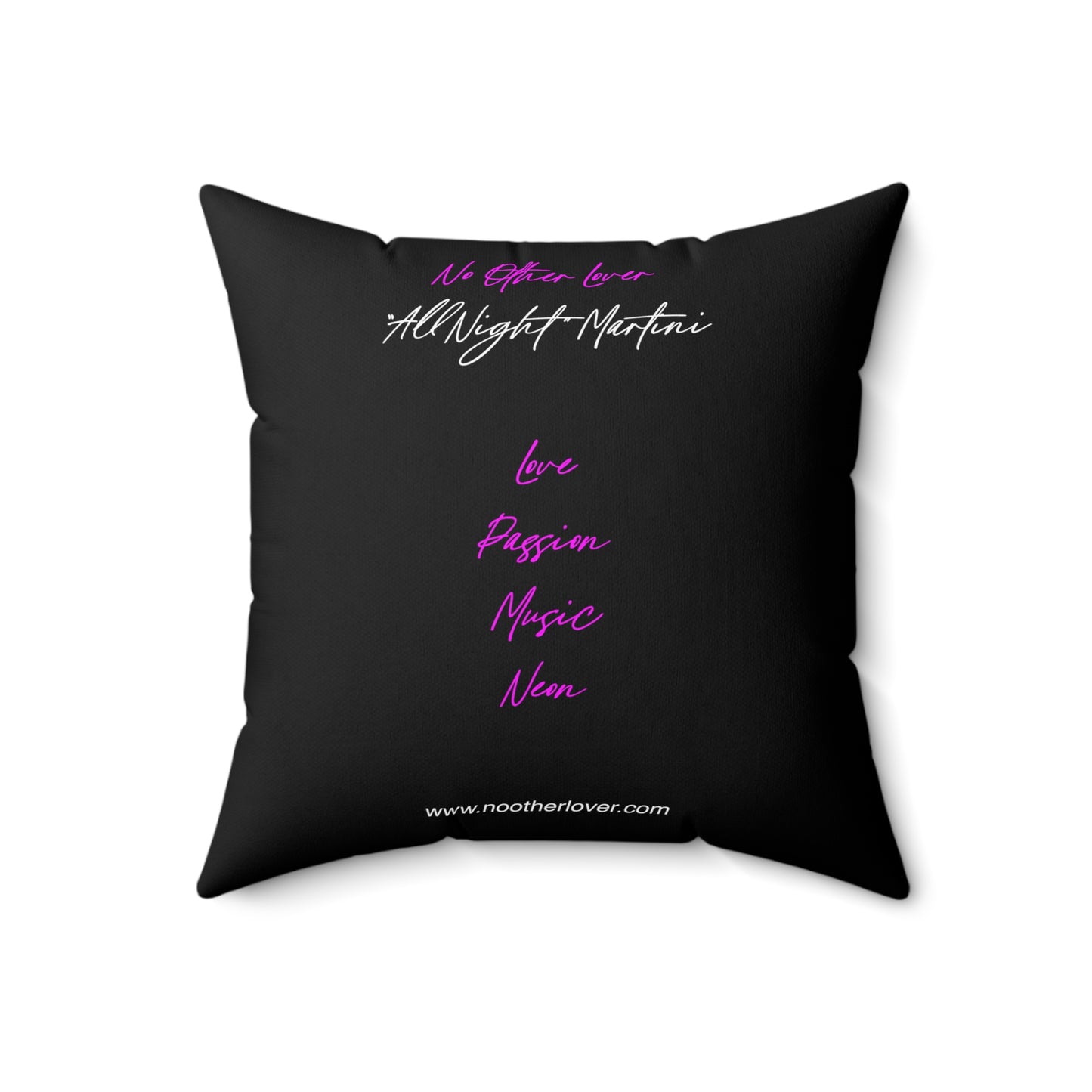 All Night 'Martini' Square Pillow Cushion