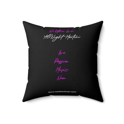 All Night 'Martini' Square Pillow Cushion