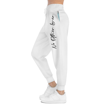 No Other Lover White Logo Jogging Pants