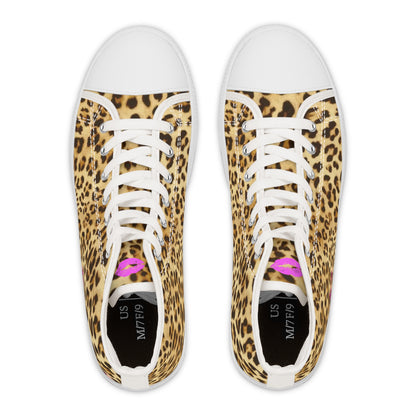Leopard Love Women's High Top Sneakers