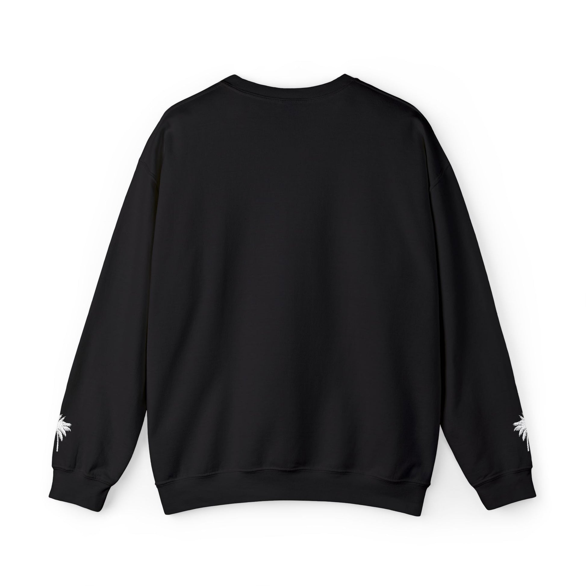 Black sweatshirt on a white background