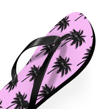 Palm Paradise Flip Flops - Pink