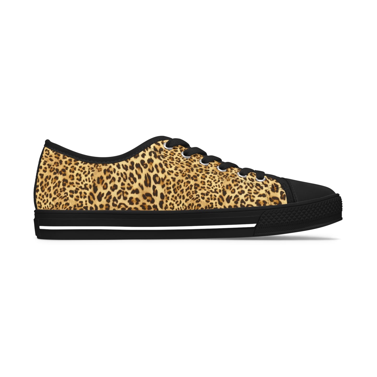 Leopard Print 'Wild' Women's Low Top Sneakers