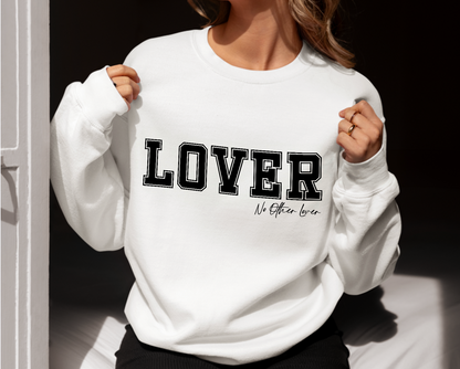 LOVER Varsity Sweatshirt - Unisex, Crewneck | No Other Lover Edition