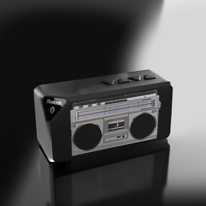 Ghetto Blaster 'Boom Box' Portable Bluetooth Speaker