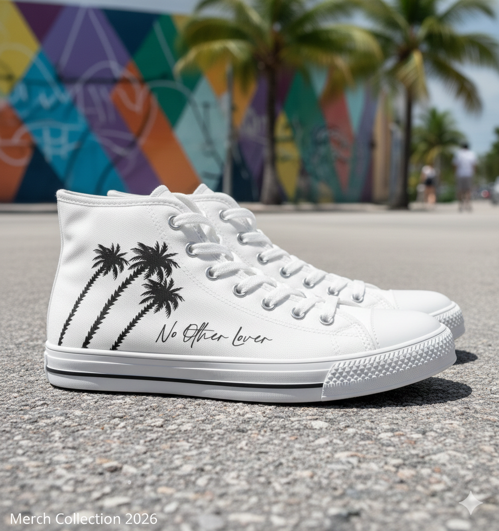 Palm Paradise Women's High Top Sneakers