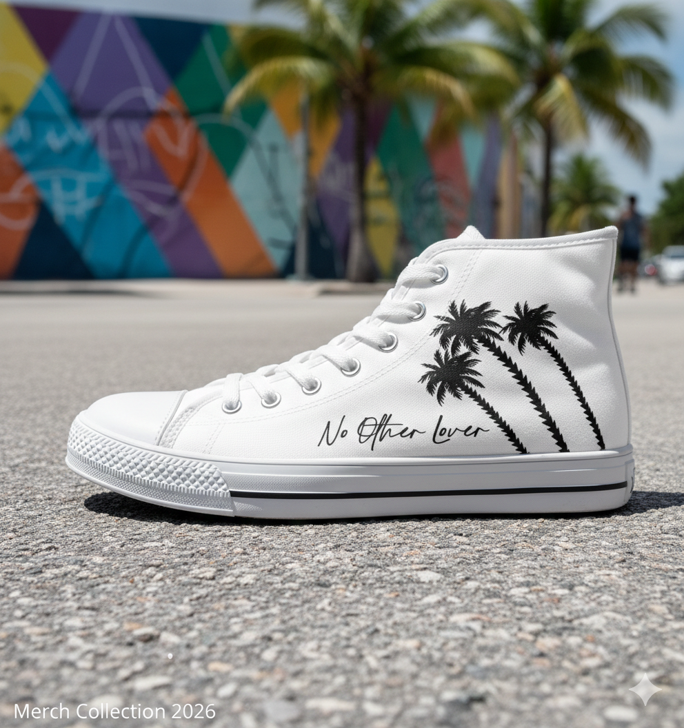 Palm Paradise Women's High Top Sneakers