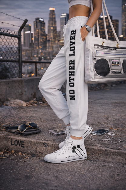 No Other Lover Logo Jogging Pants (White Edition)