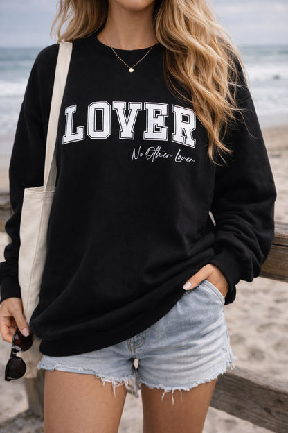 LOVER Varsity Sweatshirt - Unisex, Crewneck | No Other Lover Edition
