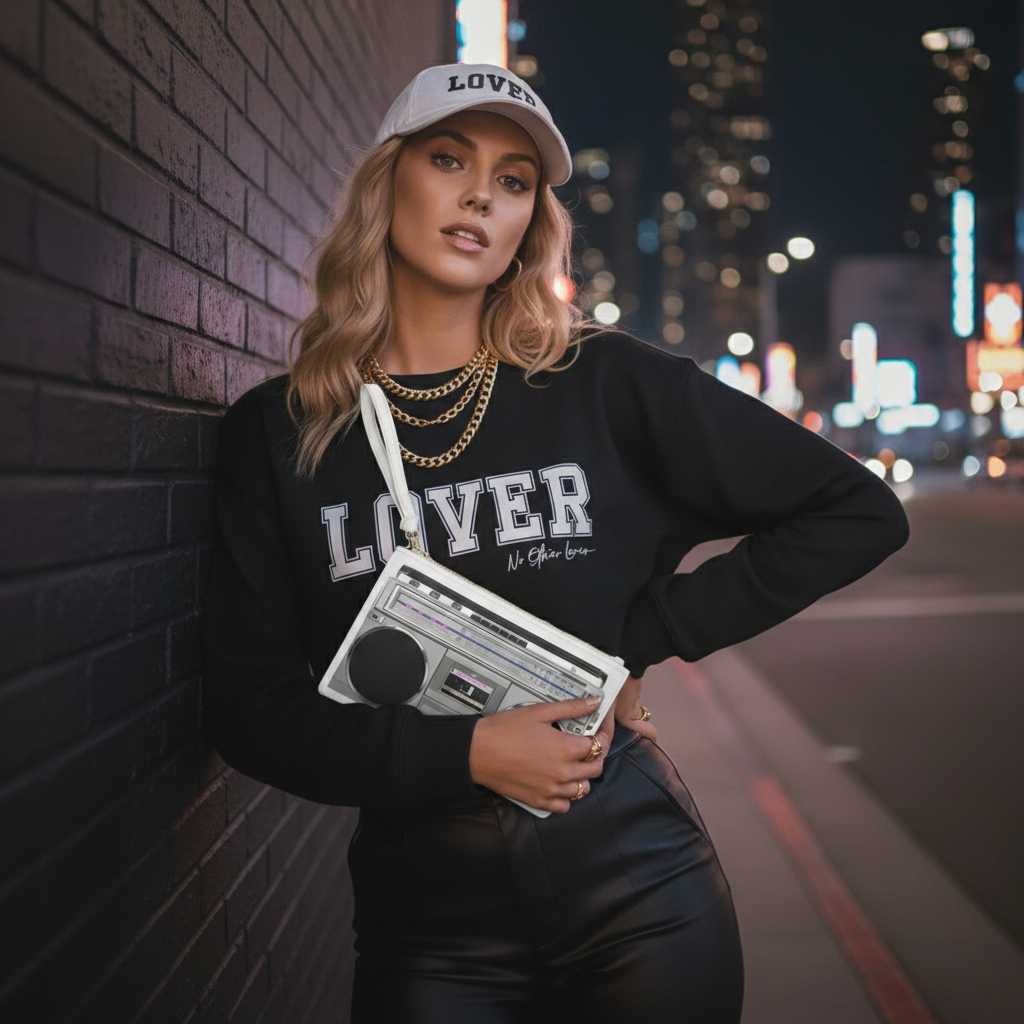 Ghetto Blaster 'Boom Box' Clutch Bag - Medium