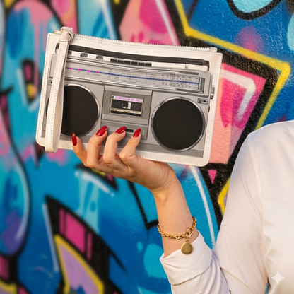 Ghetto Blaster 'Boom Box' Clutch Bag - Medium