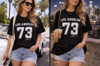 Los Angeles 73 Retro Graphic T-Shirt | Heavyweight Beefy-T®