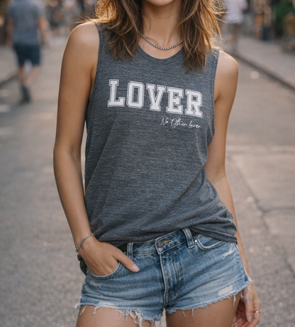 LOVER Flowy Muscle Tank Top Vest