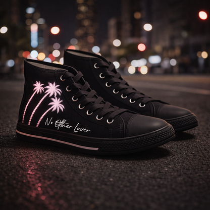 No Other Lover Palm Paradise Baskets Montantes Femme (Édition Noire)