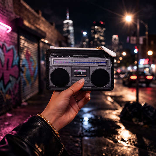 No Other Lover Ghetto Blaster 'Boom Box' Mini Wallet (Black Edition)