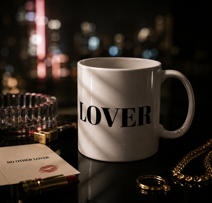 Kein anderer Liebhaber LIEBHABER Weiße Keramikkaffeetasse