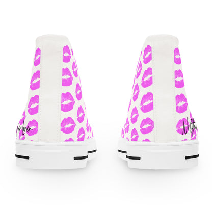 Kisses All Over Women's High Top Sneakers