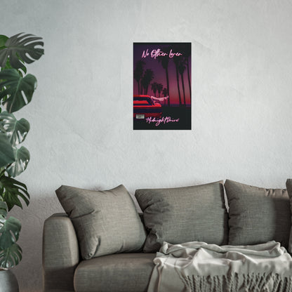Midnight Drive - No Other Lover Band Music 80s Inspired Art Poster