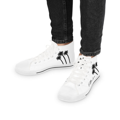Palm Paradise Men's High Top Sneakers