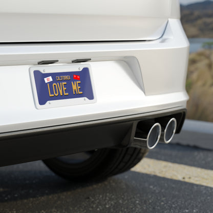 Love Me California License Plate