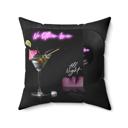 All Night 'Martini' Square Pillow Cushion
