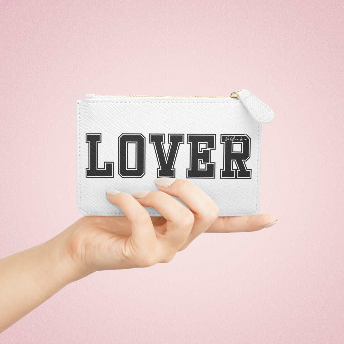 LOVER Black & White Mini Clutch Bag