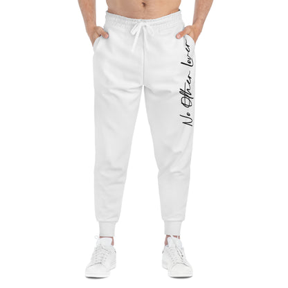 No Other Lover White Logo Jogging Pants