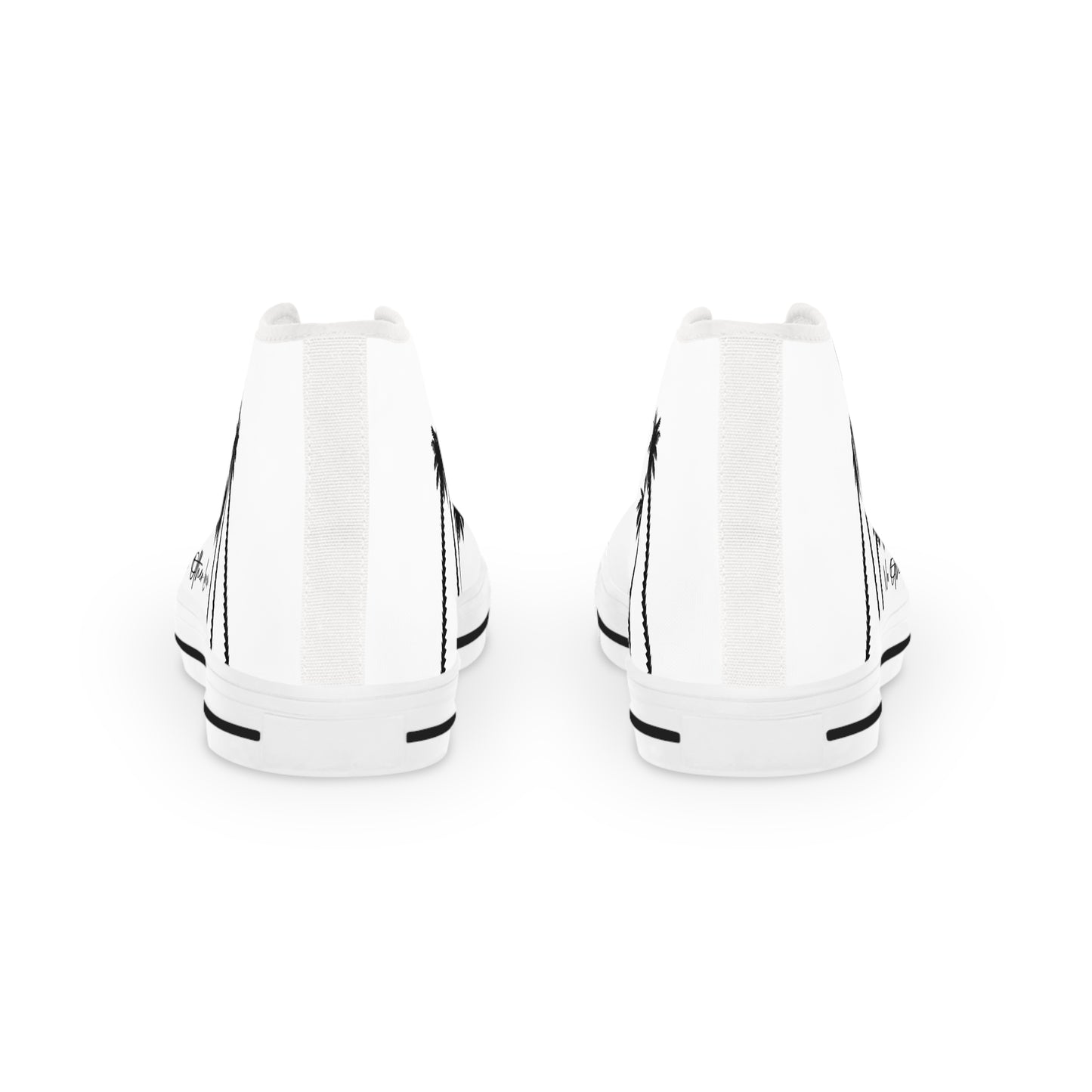 Palm Paradise Men's High Top Sneakers