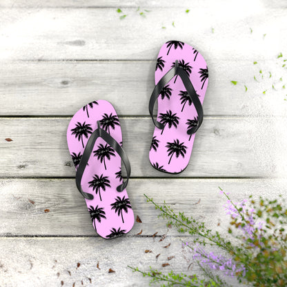 Palm Paradise Flip Flops - Pink