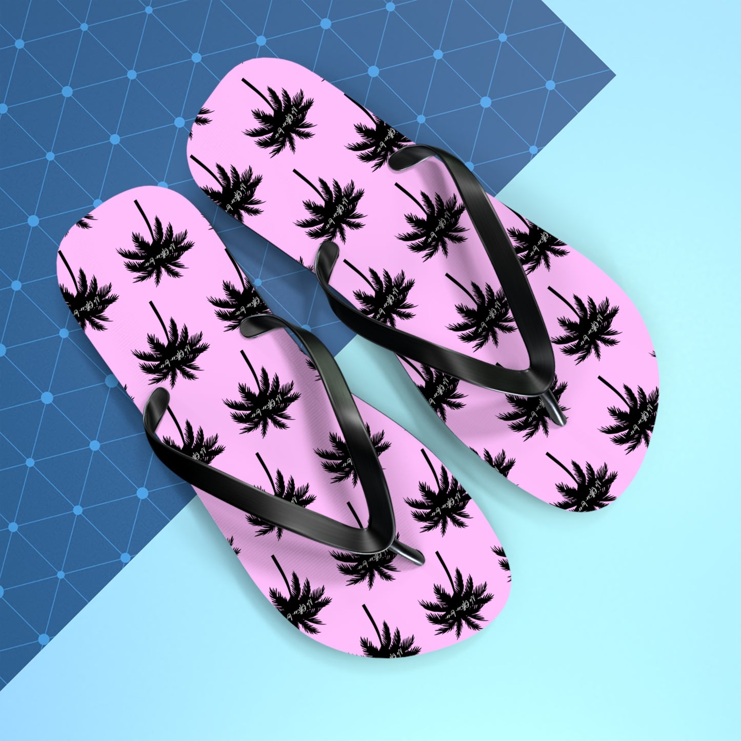 Palm Paradise Flip Flops - Pink