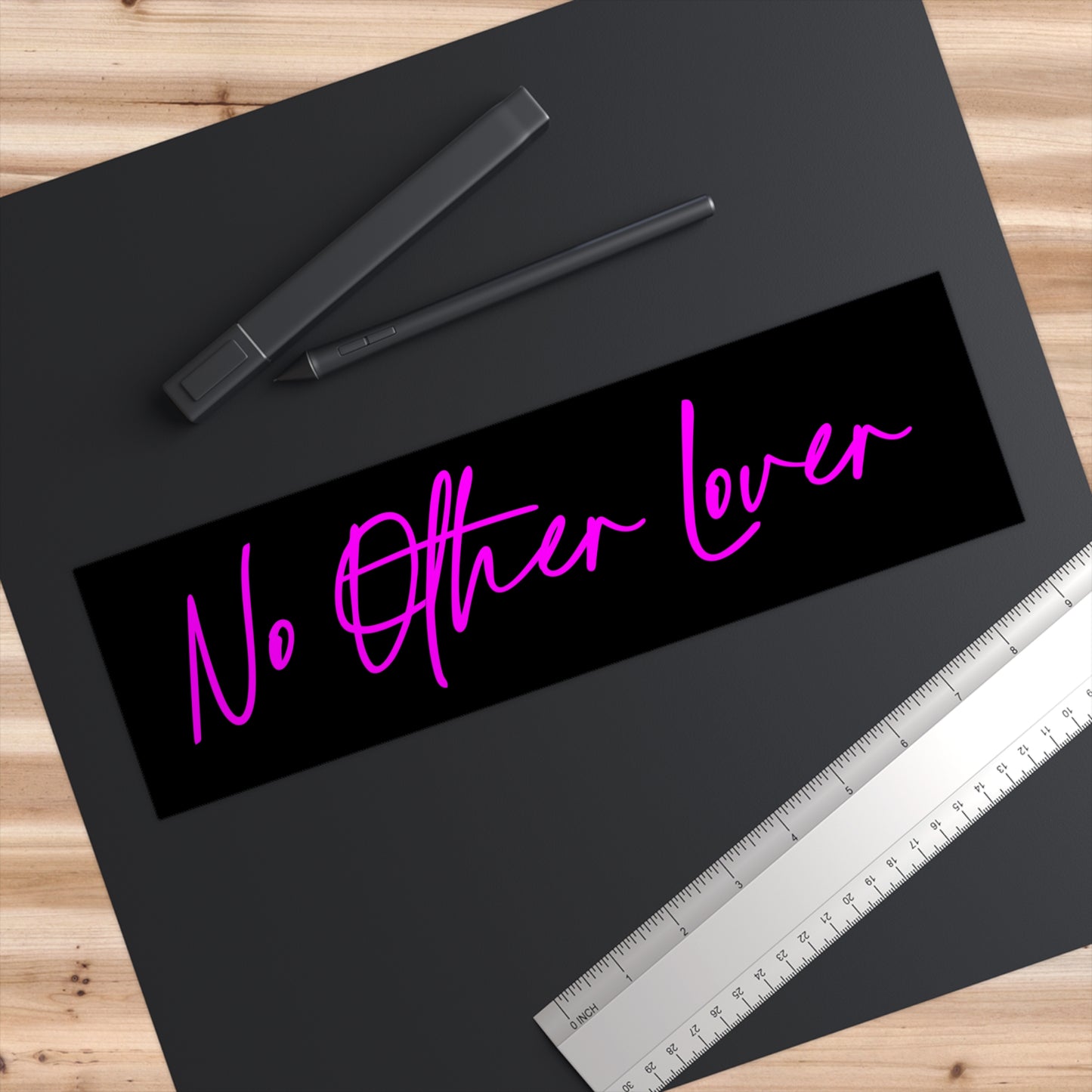 No Other Lover Bumper Sticker Black