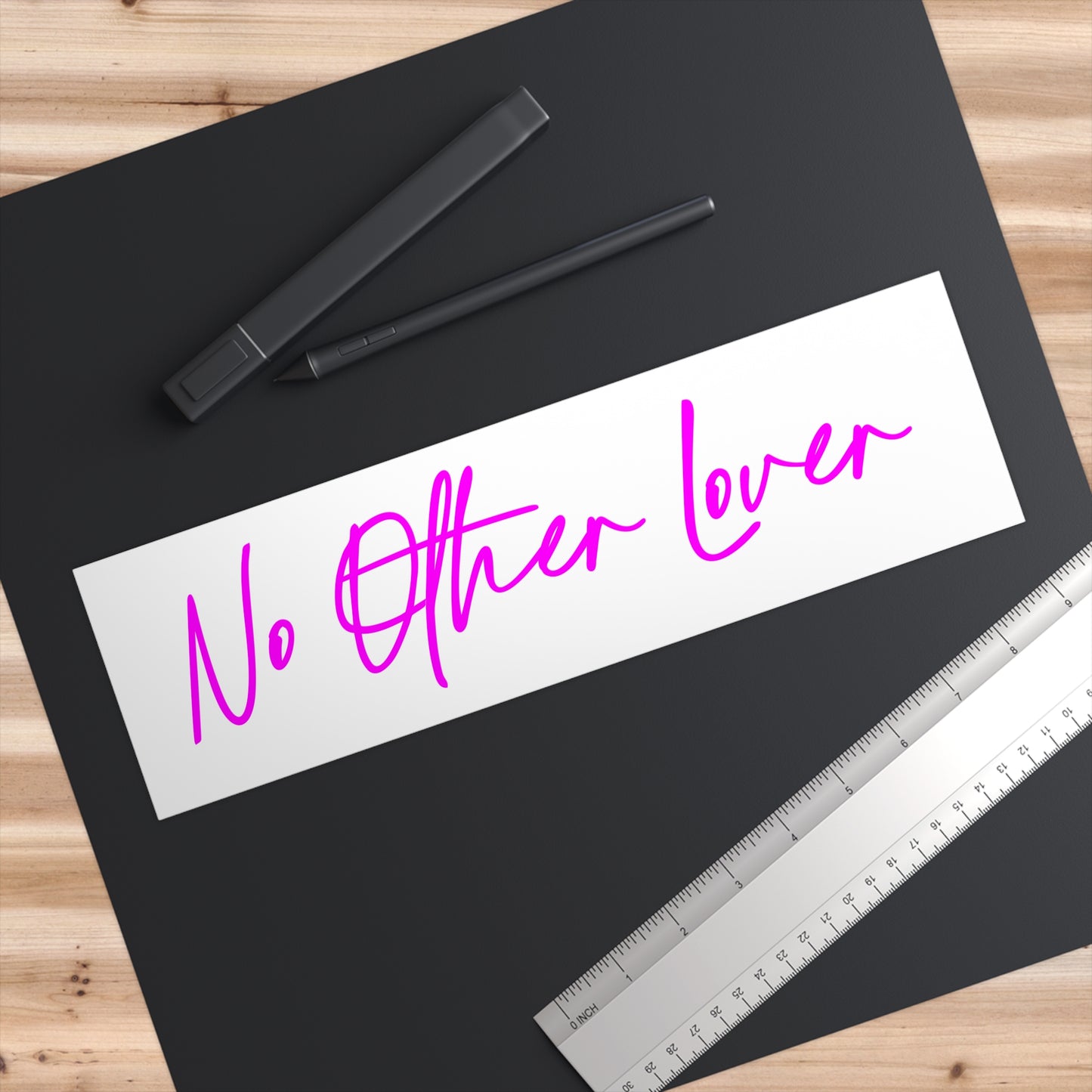 No Other Lover Bumper Sticker White