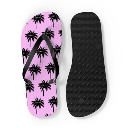 Palm Paradise Flip Flops - Pink