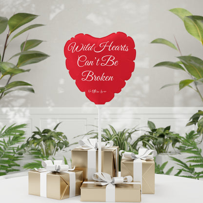 'Wild Hearts Can't Be Broken' Red Heart Balloon – Valentine’s Day Gift, Romantic Decor