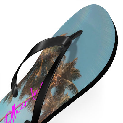 Palm Tree Logo Flip Flops