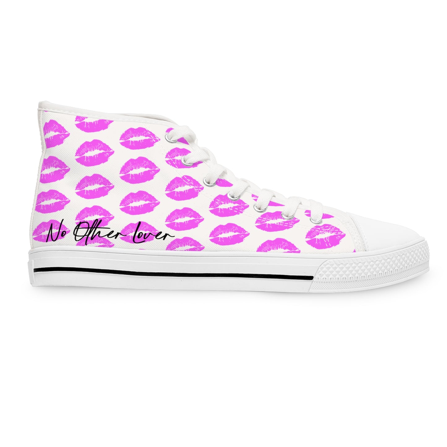 Kisses All Over Women's High Top Sneakers