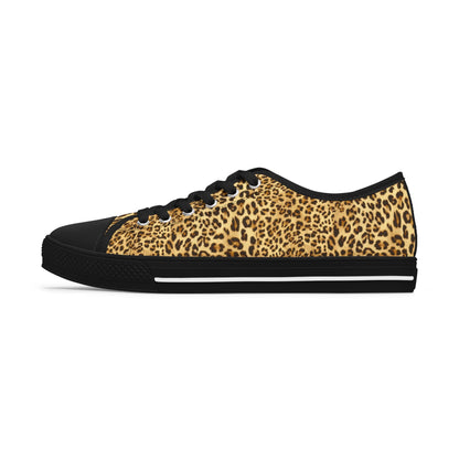 Leopard Print 'Wild' Women's Low Top Sneakers