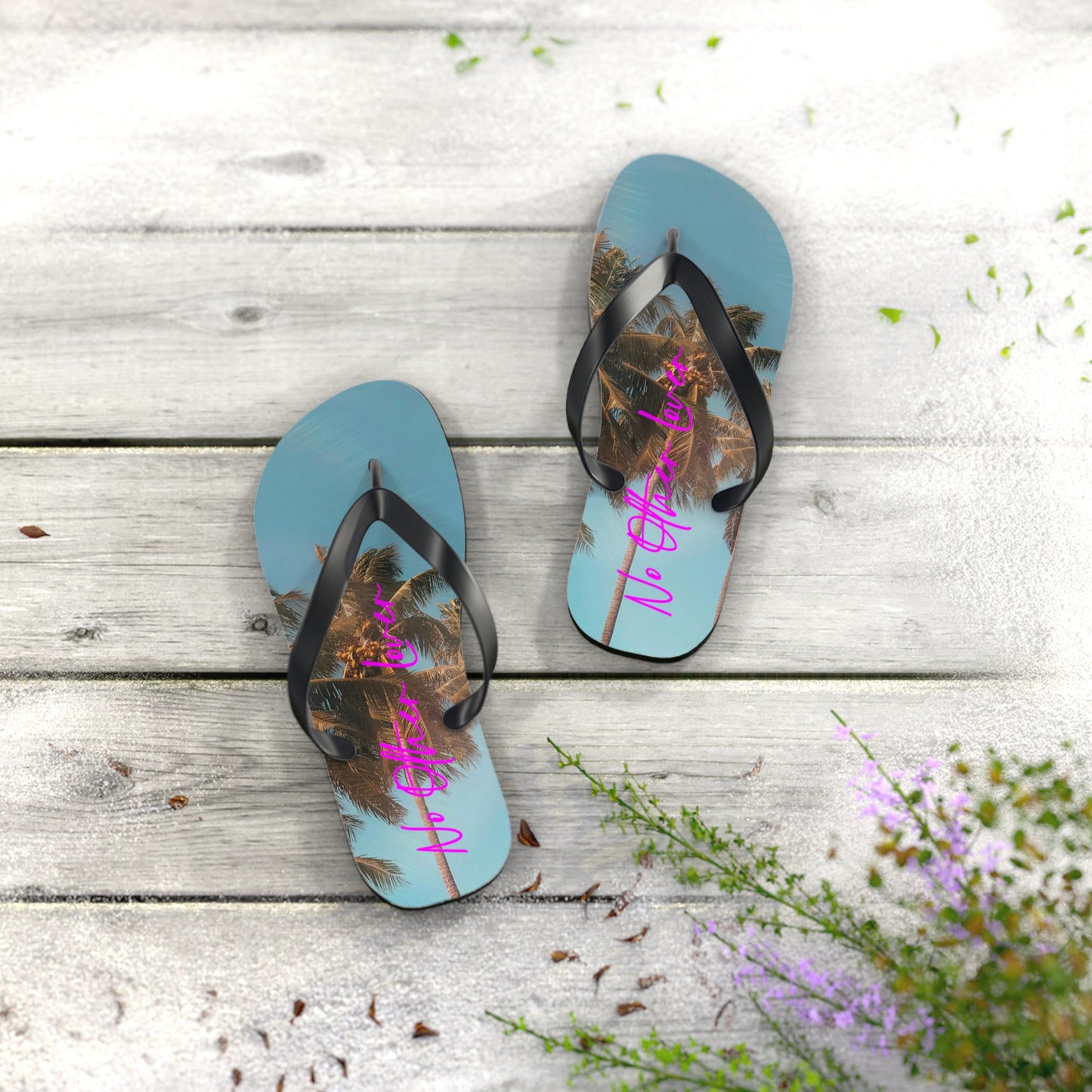 Palm Tree Logo Flip Flops