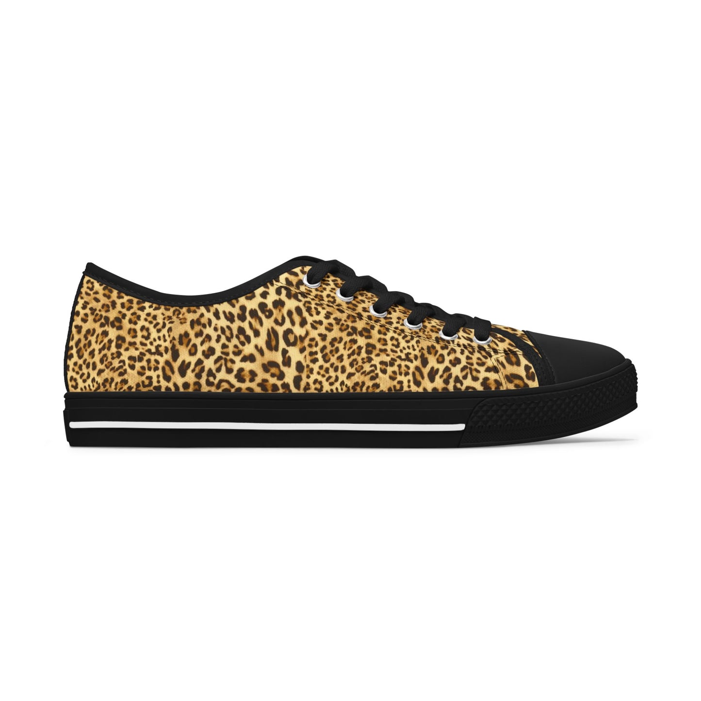 Leopard Print 'Wild' Women's Low Top Sneakers