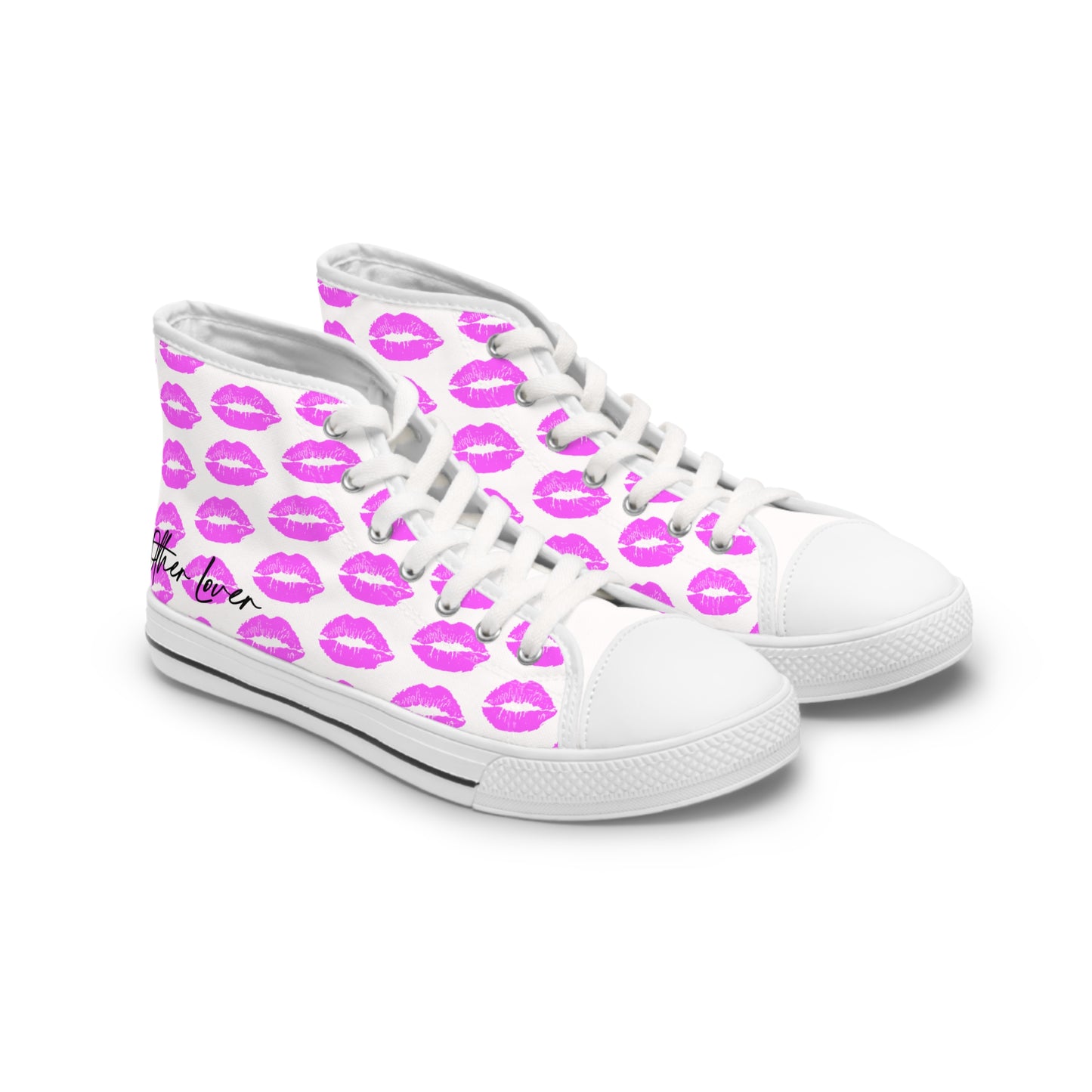 Kisses All Over Women's High Top Sneakers