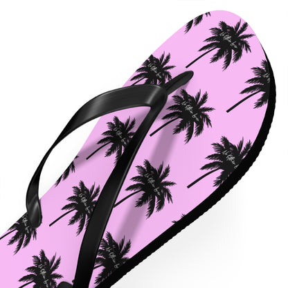 Palm Paradise Flip Flops - Pink