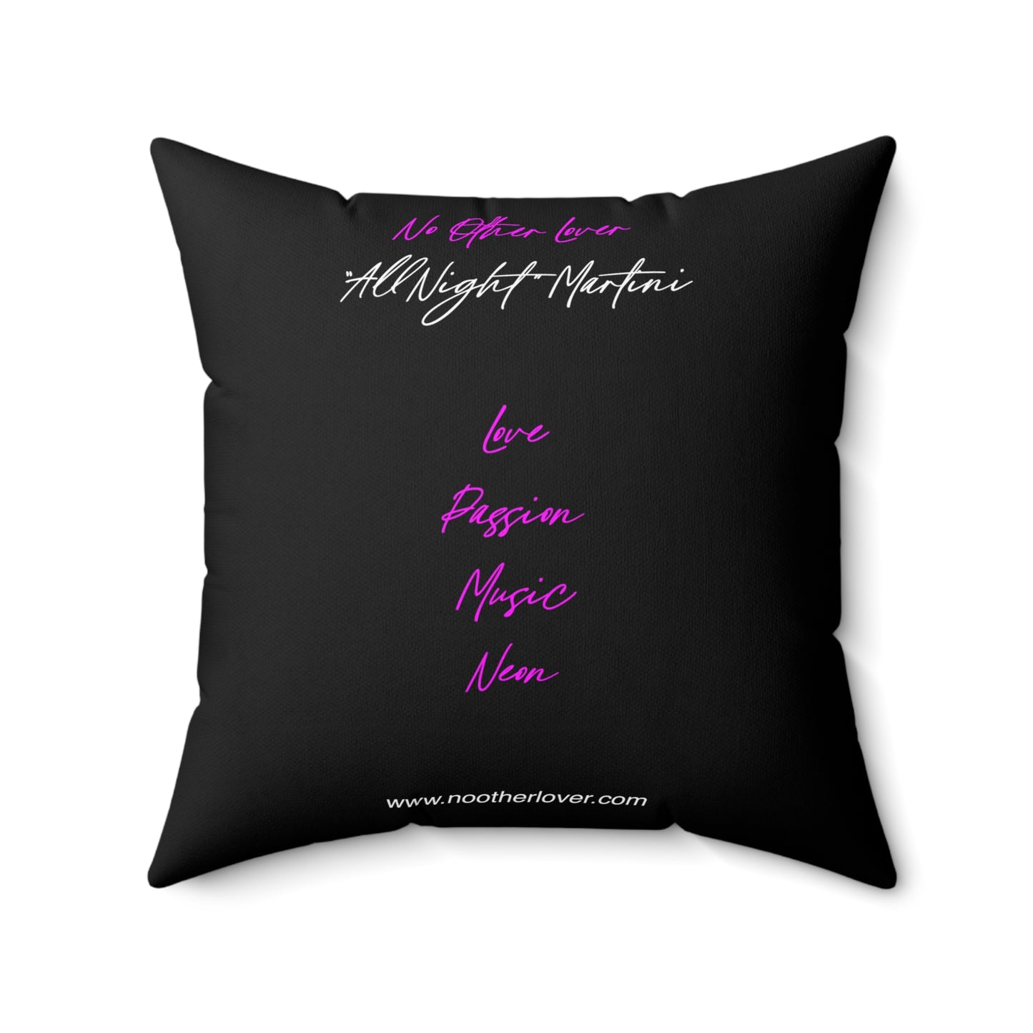 All Night 'Martini' Square Pillow Cushion