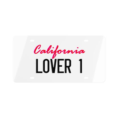 LOVER 1 California License Plate