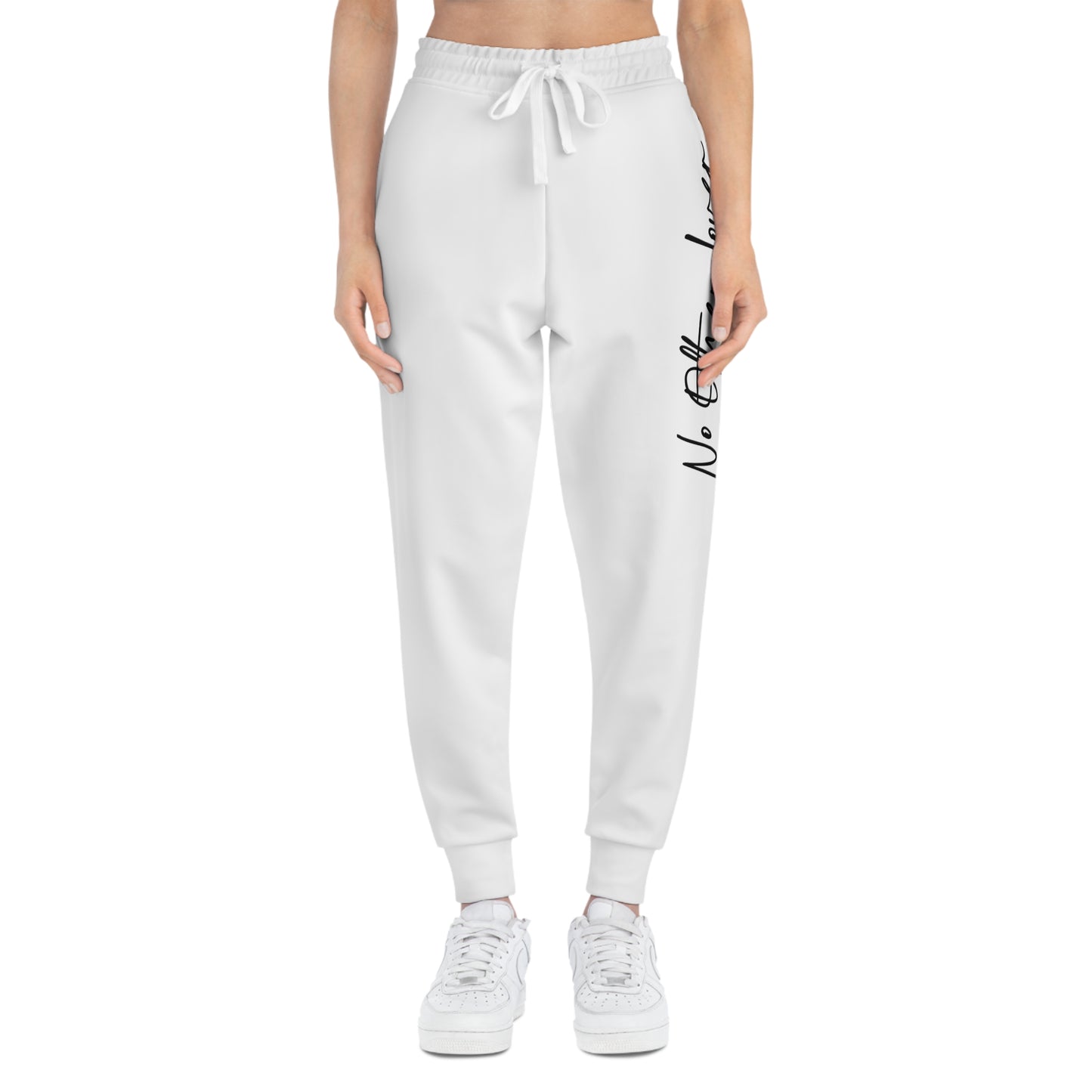 No Other Lover White Logo Jogging Pants