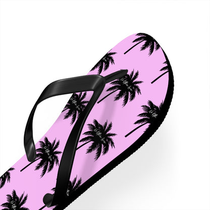 Palm Paradise Flip Flops - Pink