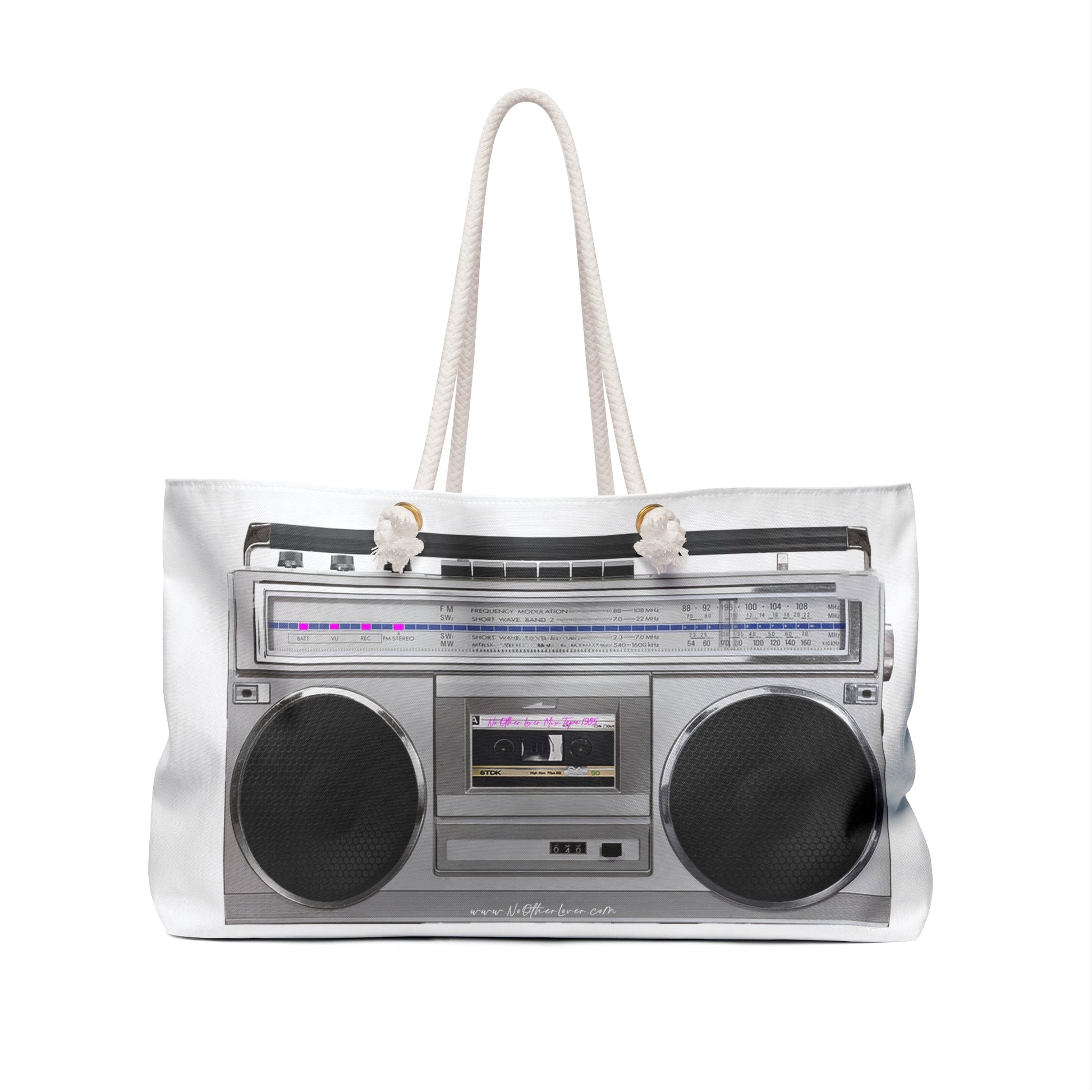 No Other Lover Tote bag designed like a retro boombox on a white background